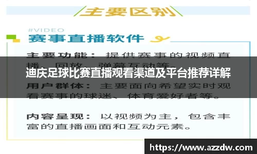 迪庆足球比赛直播观看渠道及平台推荐详解